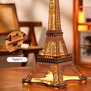 Puzzle 3D - Notte della Torre Eiffel