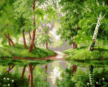 Carica l'immagine nel visualizzatore di Gallery, Dipingere con i numeri - Alberi E Stagno