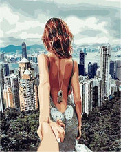 Carica l'immagine nel visualizzatore di Gallery, Dipingere con i numeri - Passeggiata Romantica Sulle Colline Di Hong Kong
