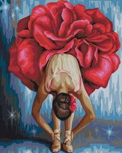 Carica l'immagine nel visualizzatore di Gallery, Dipingere con i numeri - Ballerina A Forma Di Fiore