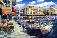 Carica l'immagine nel visualizzatore di Gallery, Dipingere con i numeri - Barche In Porto