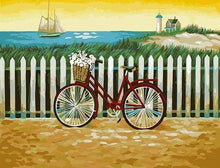 Carica l'immagine nel visualizzatore di Gallery, Dipingere con i numeri - Bicicletta Vicino Al Mare
