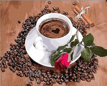 Carica l'immagine nel visualizzatore di Gallery, Dipingere con i numeri - Caffè E Rose