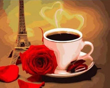 Carica l'immagine nel visualizzatore di Gallery, Dipingere con i numeri - Caffè Rosa