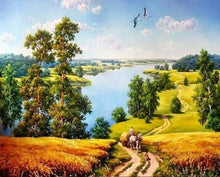 Carica l'immagine nel visualizzatore di Gallery, Dipingere con i numeri - Campagna E Fiume