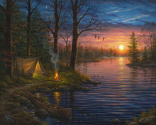 Carica l'immagine nel visualizzatore di Gallery, Dipingere con i numeri - Camping ai margini del lago