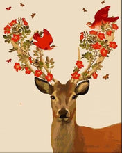 Carica l'immagine nel visualizzatore di Gallery, Dipingere con i numeri - Cervi E Uccelli