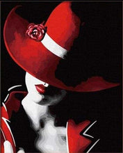 Carica l'immagine nel visualizzatore di Gallery, Dipingere con i numeri - Ragazza Con Cappello Rosso