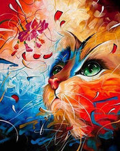 Carica l'immagine nel visualizzatore di Gallery, Dipingere con i numeri - Gatto Colorato