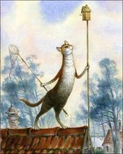 Carica l'immagine nel visualizzatore di Gallery, Dipingere con i numeri - Gatto Su Un Tetto