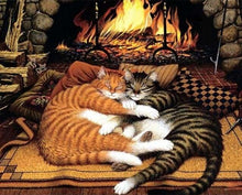 Carica l'immagine nel visualizzatore di Gallery, Dipingere con i numeri - Gatti Che Si Abbracciano