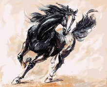 Carica l'immagine nel visualizzatore di Gallery, Dipingere con i numeri - Il Cavallo Nero