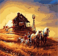 Carica l'immagine nel visualizzatore di Gallery, Dipingere con i numeri - Cavalli Nel Ranche In Mississippi
