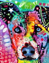 Carica l'immagine nel visualizzatore di Gallery, Dipingere con i numeri - Cane Colorato Alla Moda