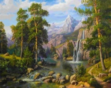 Carica l'immagine nel visualizzatore di Gallery, Dipingere con i numeri - Cascate Nella Foresta