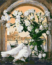 Carica l'immagine nel visualizzatore di Gallery, Dipingere con i numeri - Colombe In Pace