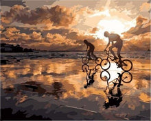 Carica l'immagine nel visualizzatore di Gallery, Dipingere con i numeri - In Bicicletta Al Tramonto