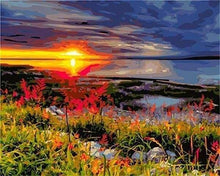 Carica l'immagine nel visualizzatore di Gallery, Dipingere con i numeri - Tramonto Vicino Alla Costa