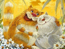 Carica l'immagine nel visualizzatore di Gallery, Dipingere con i numeri - Due Gatti Amanti