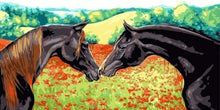 Carica l'immagine nel visualizzatore di Gallery, Dipingere con i numeri - Due Cavalli