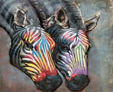 Carica l'immagine nel visualizzatore di Gallery, Dipingere con i numeri - Zebre