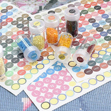 Carica l&#39;immagine nel visualizzatore di Gallery, 572 Etichette Rotonde DMC Diamond Painting