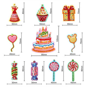 Ciondolo Diamond Painting Set di 10 pezzi