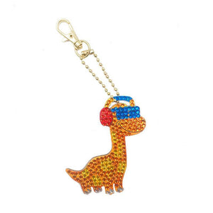 Ciondolo Diamond Painting Dinosauri Cool Set di 4 pezzi