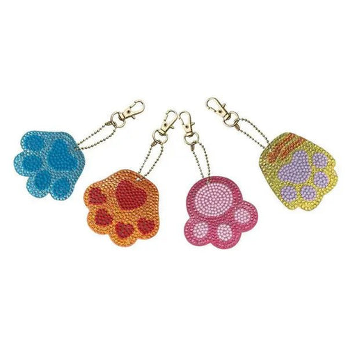 Ciondolo Diamond Painting Zampe di Cane Set di 4 pezzi