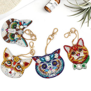 Ciondolo Diamond Painting Gatti Set di 4 pezzi