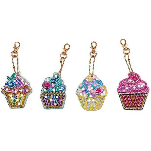 Ciondolo Diamond Painting Muffin Set di 4 pezzi