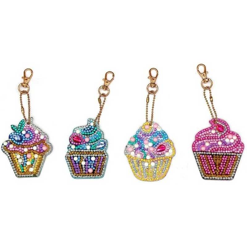 Ciondolo Diamond Painting Muffin Set di 4 pezzi