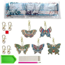 Carica l&#39;immagine nel visualizzatore di Gallery, Charms Farfalla Diamond Painting Set di 5 Pezzi