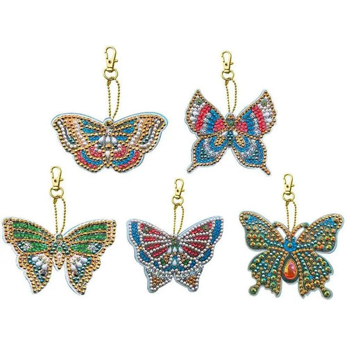 Charms Farfalla Diamond Painting Set di 5 Pezzi