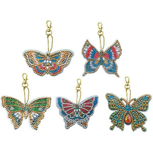 Charms Farfalla Diamond Painting Set di 5 Pezzi