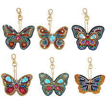Carica l'immagine nel visualizzatore di Gallery, Set di 6 ciondoli a farfalla Diamond Painting