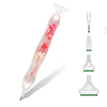 Carica l'immagine nel visualizzatore di Gallery, Stilo Premium Ergonomico Diamond Painting con Fiori Rosa