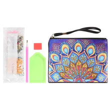 Carica l&#39;immagine nel visualizzatore di Gallery, Borsa da Polso Diamond Painting con Pavone Blu