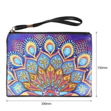 Carica l&#39;immagine nel visualizzatore di Gallery, Borsa da Polso Diamond Painting con Pavone Blu