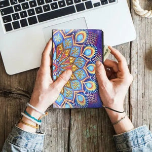 Borsa da Polso Diamond Painting con Pavone Blu