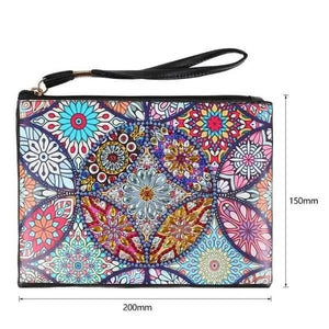 Borsa da polso Diamond Painting con fiori