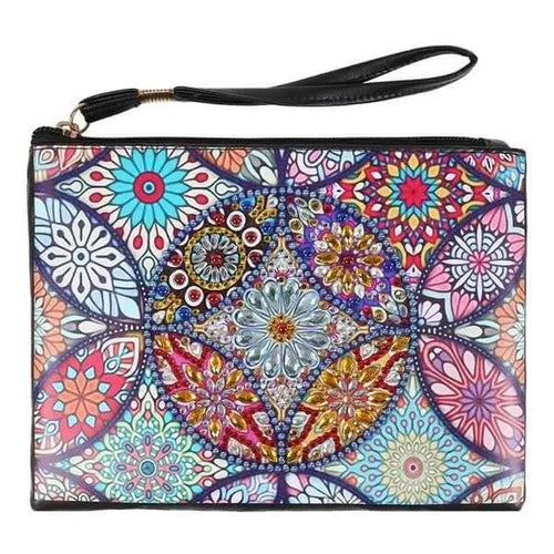 Borsa da polso Diamond Painting con fiori