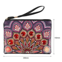 Carica l&#39;immagine nel visualizzatore di Gallery, Borsa da polso Diamond Painting con pavone rosso