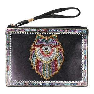 Borsa da polso Diamond Painting Cane scintillante