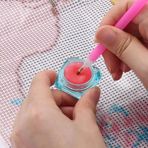 Contenitore per Cera Diamond Painting con Accessori di Cera