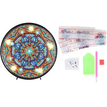 Carica l'immagine nel visualizzatore di Gallery, Lampada LED Diamond Painting Stella Mandala Blu