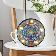 Carica l'immagine nel visualizzatore di Gallery, Lampada LED Diamond Painting Stella Mandala Blu