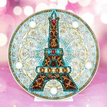 Carica l'immagine nel visualizzatore di Gallery, Lampada LED Diamond Painting Torre Eiffel