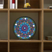 Carica l'immagine nel visualizzatore di Gallery, Lampada LED Diamond Painting Mandala Blu