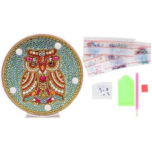 Carica l'immagine nel visualizzatore di Gallery, Lampada LED Diamond Painting Gufo Sonnolento